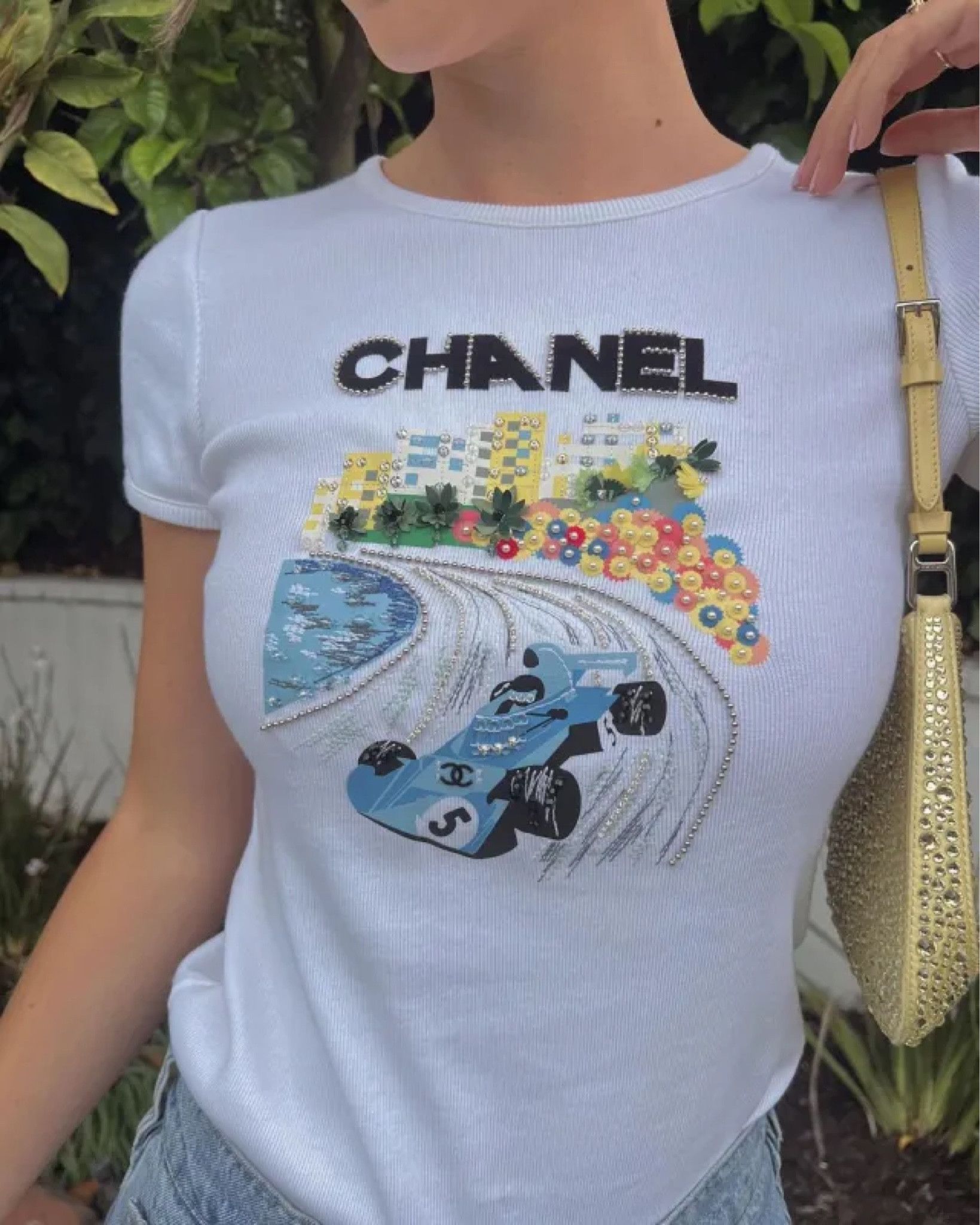 CHANEL, Tops, 0authentic Chanel Vintage Tshirt