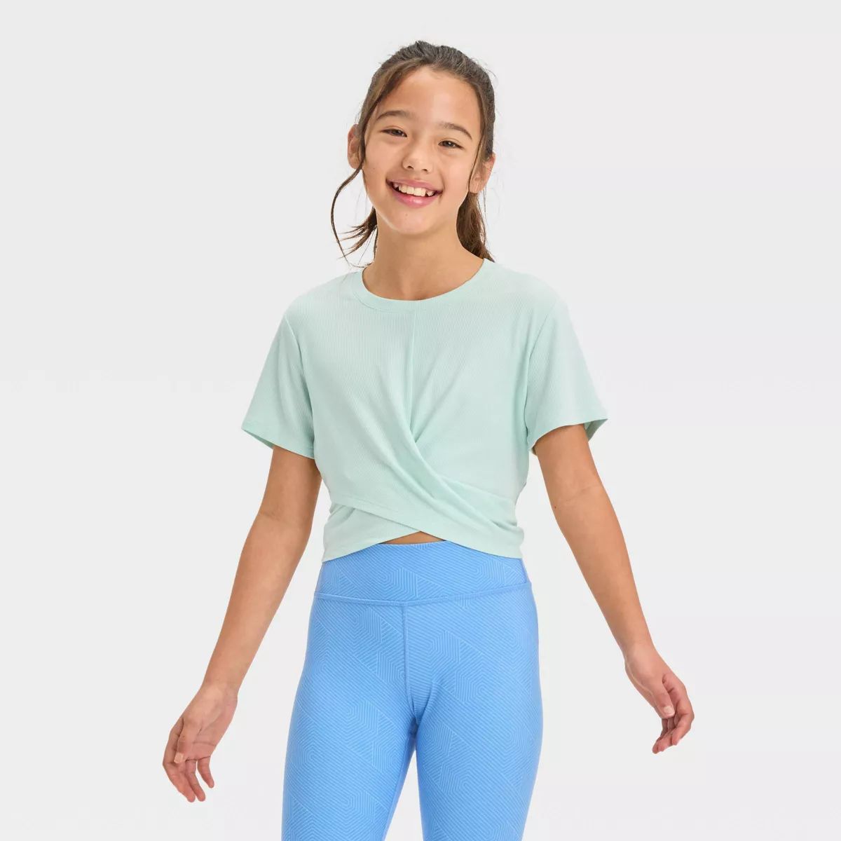 Girls' Soft Ribbed T-Shirt - All In Motion™ | Target