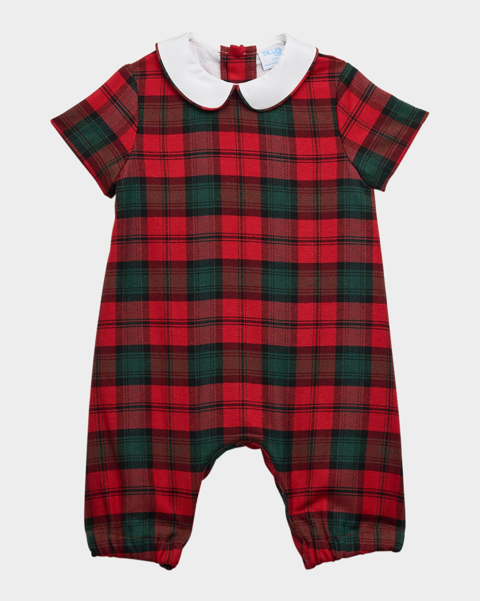 Boy's Tartan Jon Jon, Size 6M-24M | Neiman Marcus