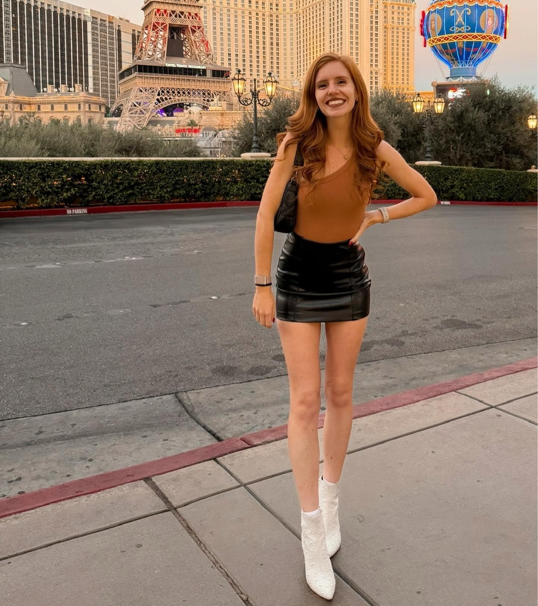 Dinner in Vegas! 

I am loving the leather skirt and this shoulder bag has been my go to for months! 

#LTKSeasonal #LTKGiftGuide #LTKCyberWeek
