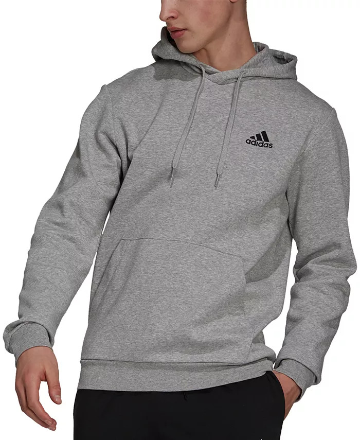 adidas Men's Feel Cozy Essentials Fleece Pullover Hoodie   & Reviews - Activewear - Men - Macy's | Macys (US)