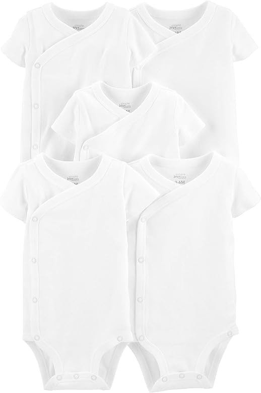 Simple Joys by Carter's unisex-baby 5-pack Side Snap Short-sleeve Bodysuit | Amazon (US)