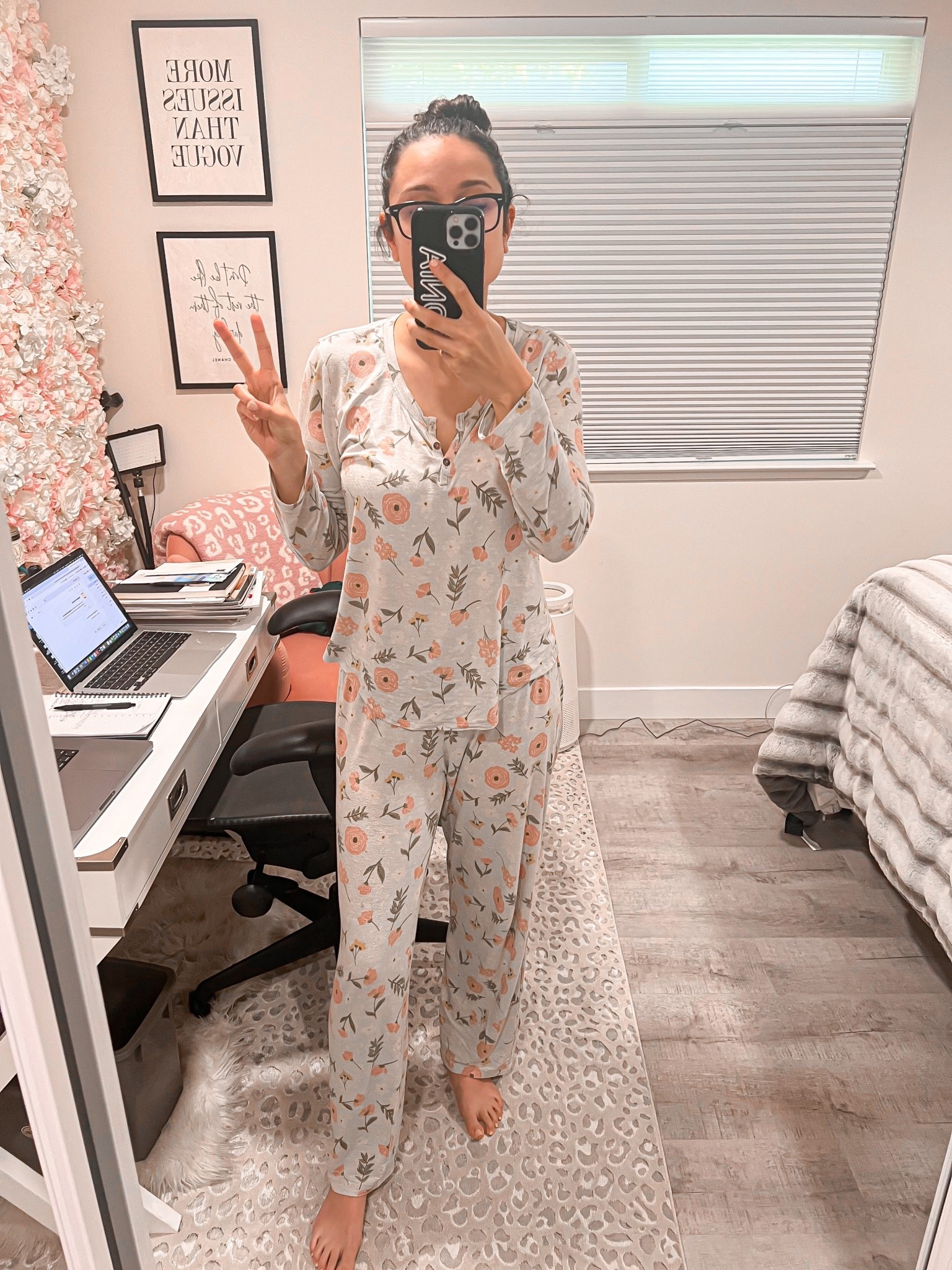 Floral loungewear set that is perfect for maternity loungewear  

#LTKSaleAlert #LTKBump #LTKBaby