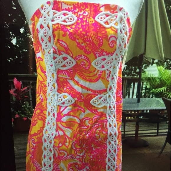 Lilly Pulitzer Tansy strapless dress sz 0 | Poshmark
