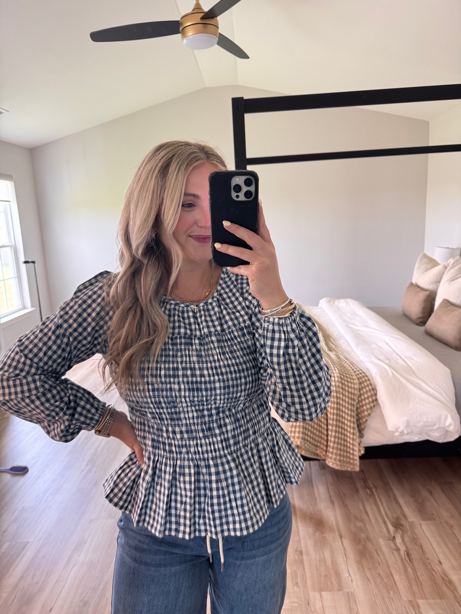 the cutest fall top from Amazon - wearing a medium
