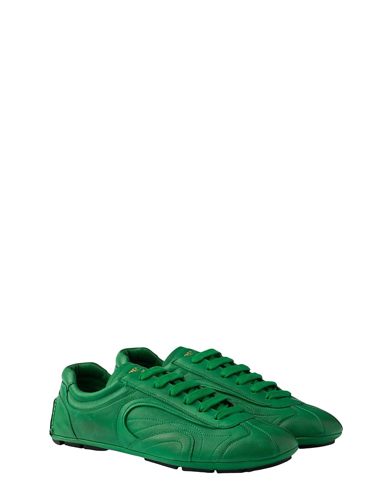 Prada Men's Montecarlo Re-Edition 2005 Antiqued Nappa Leather Sneakers in Blue | Bloomingdale's (US)