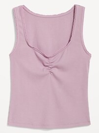 Cinched Rib-Knit Tank Top | Old Navy (CA)