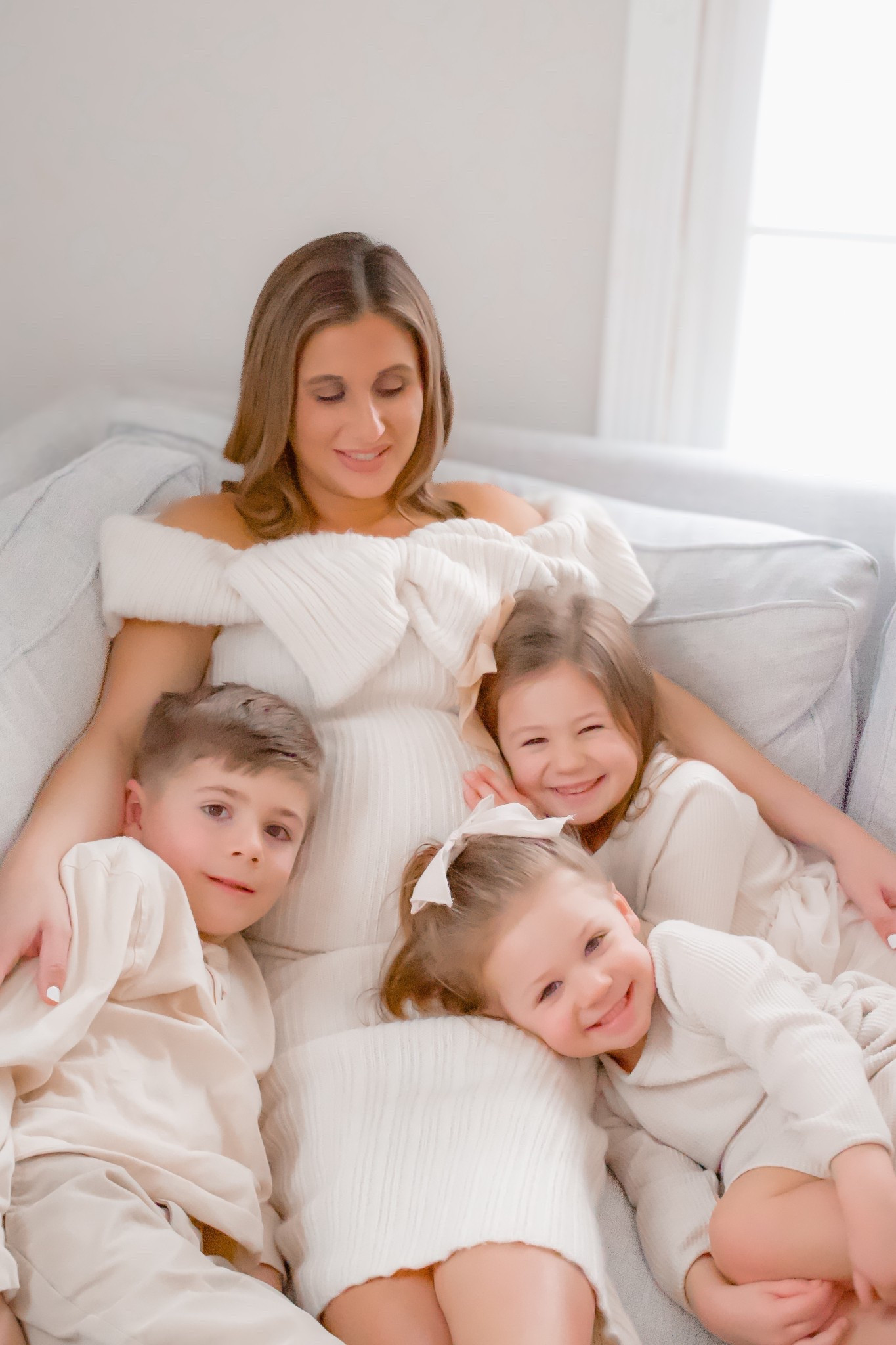 Maternity dress, family photo outfits, family picture outfits, neutral family outfits, family outfits, bow 

#maternitydress #familyphotooutfits #familyoutfits #familypictureoutfits #neutralfamilyoutfits 

#LTKmomlife #LTKBump #LTKKids