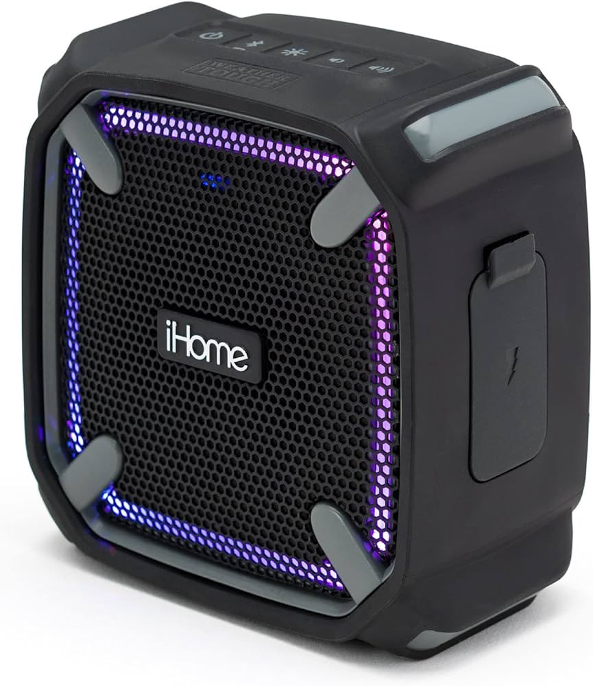 iHome Waterproof Bluetooth Speaker with Color Changing Lights, iP67 Certified Portable Speaker Ideal | Amazon (US)