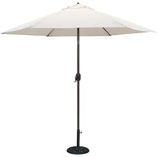 Tropishade 9 ft. Aluminum Bronze Patio Umbrella with Natural Cover | Bed Bath & Beyond