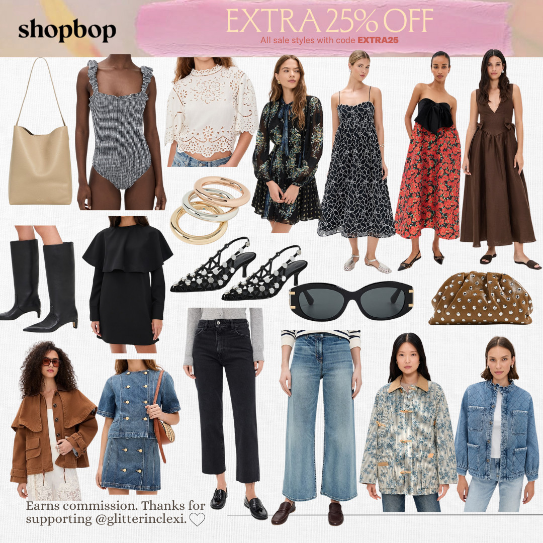 Shopbop extra 25% Off 

 #LTKSeasonal #LTKActive #LTKWorkwear