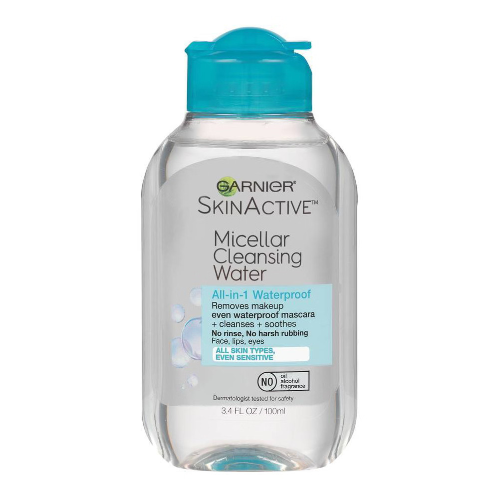 Unscented Garnier Skin Active Micellar Cleansing Water - For Waterproof Makeup - 3.4 fl oz | Target