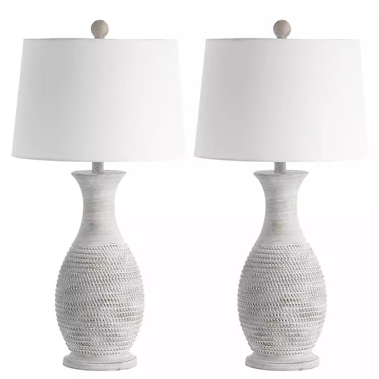 Gray Jug Base Table Lamps, Set of 2 | Kirkland's Home