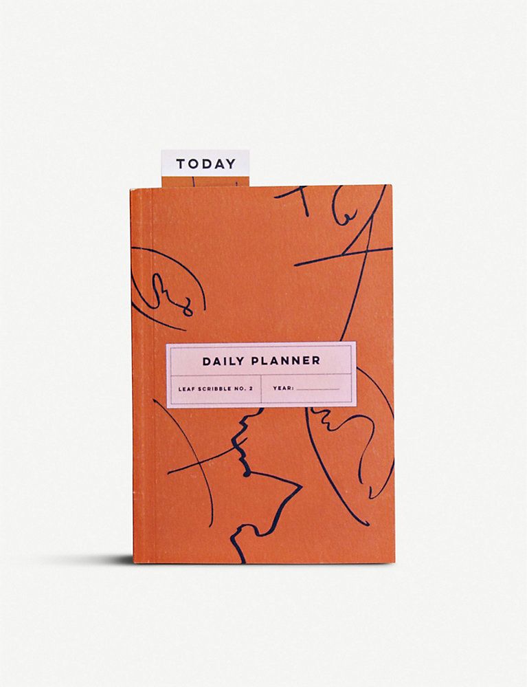 THE COMPLETIST Leaf Scribble undated daily planner 21cm x 14.8cm | Selfridges