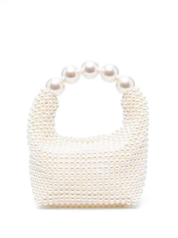 faux pearl-detail shoulder bag | Farfetch Global
