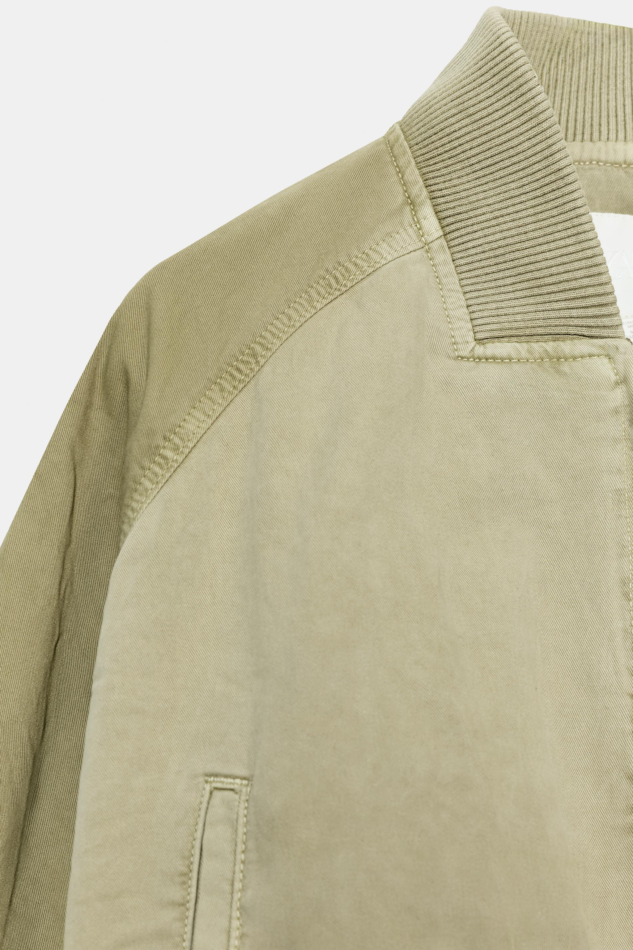 WASHED EFFECT BOMBER JACKET | Zara AU