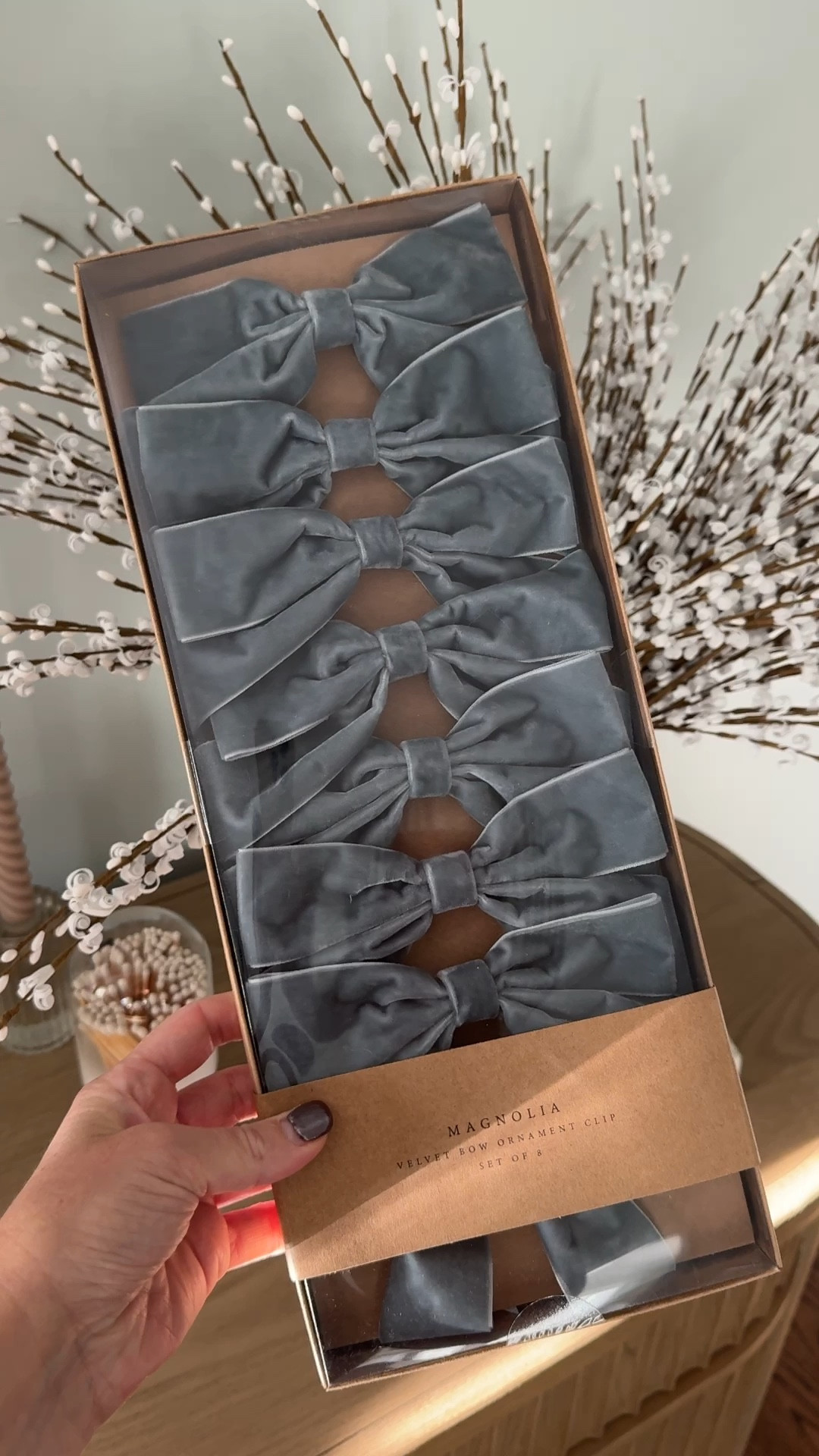 Blue velvet holiday ribbon! Adding these to one of our trees this year! 

#LTKSeasonal #LTKHoliday #LTKHome