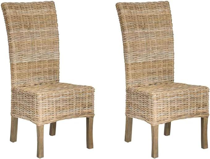 Safavieh Safavieh Home Collection Quaker Dining Chair, Set of 2, Wood, Natural | Amazon (US)