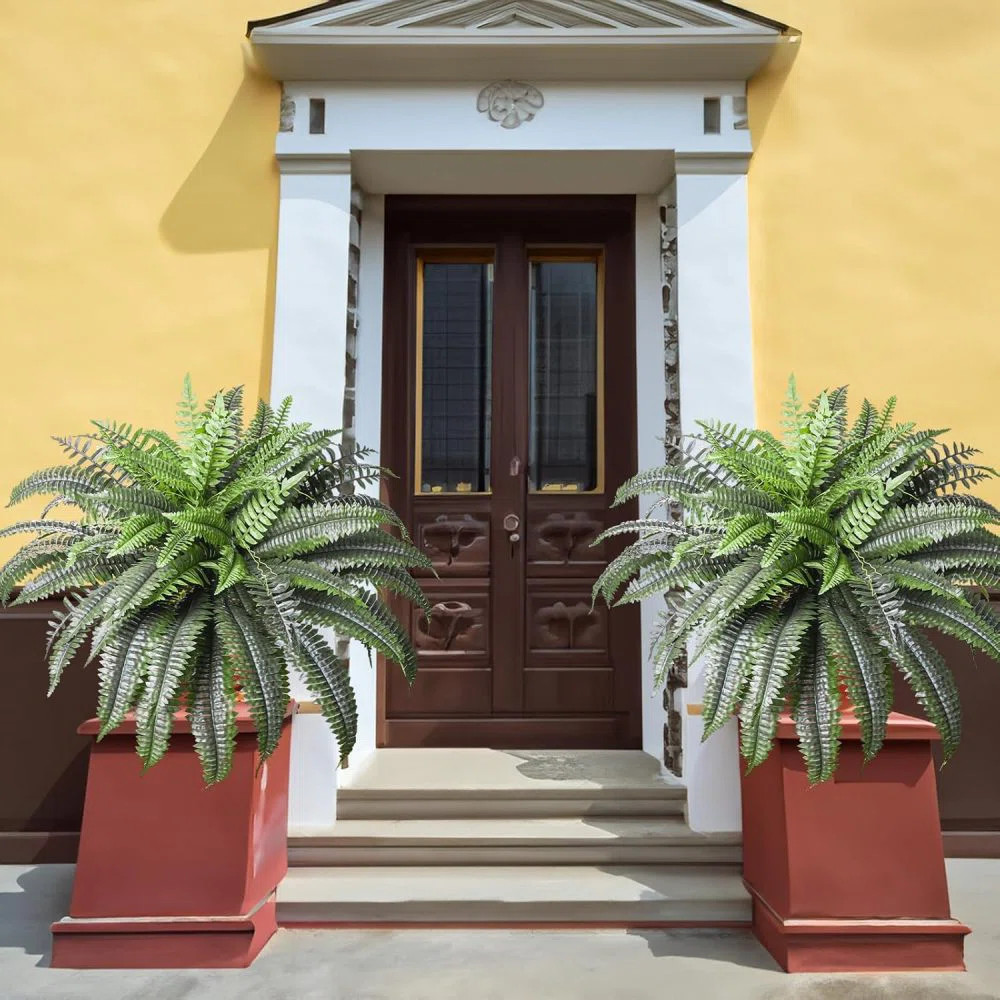 2pcs Fake Ferns, Large Artificial Boston Fern, Faux Fern Plants for Home, Office, Garden Indoor O... | Wayfair North America