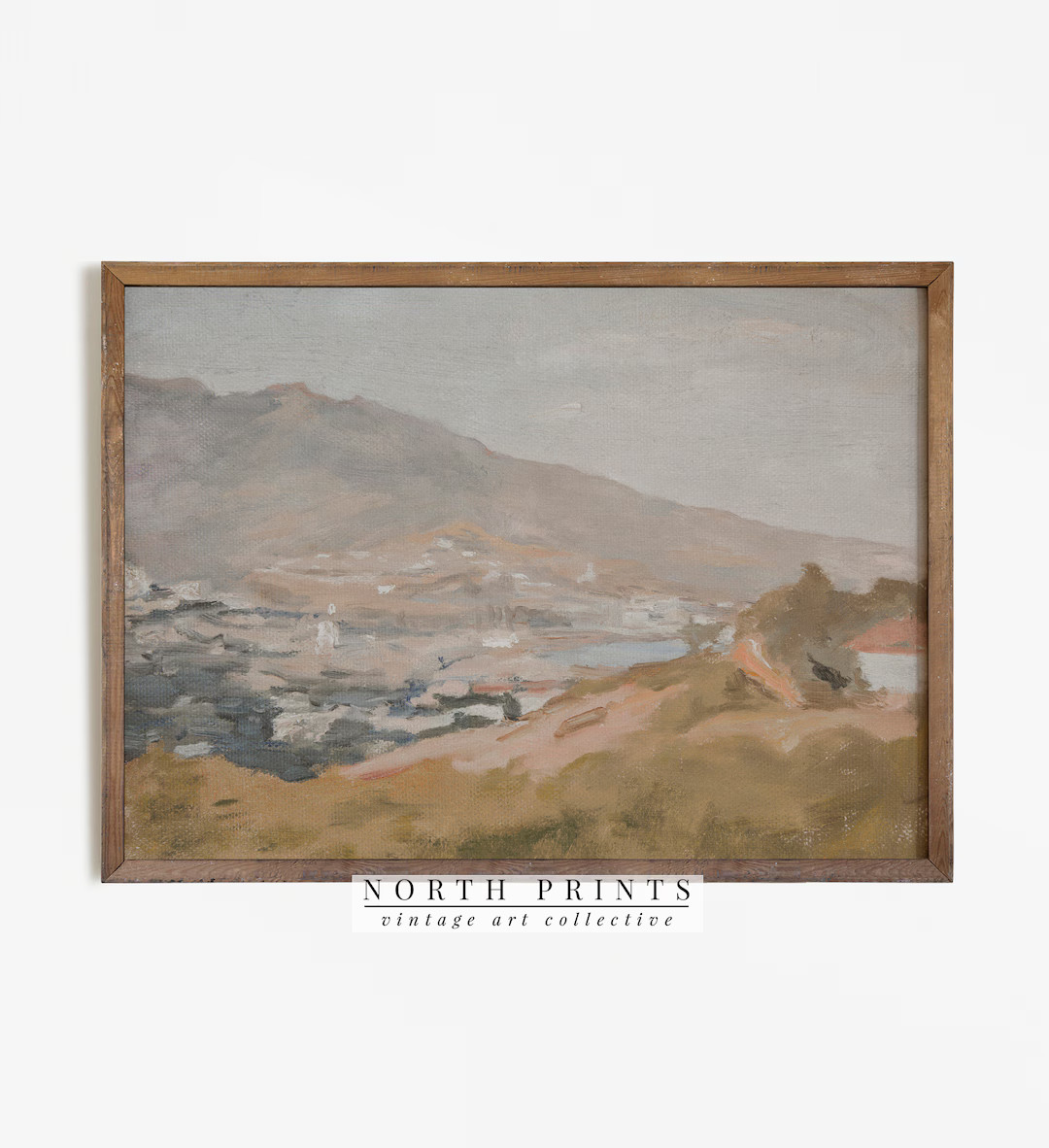 Coastal Tonal Wall Art | Soft Muted Landscape Painting PRINTABLE Digital | 942 | Etsy (US)