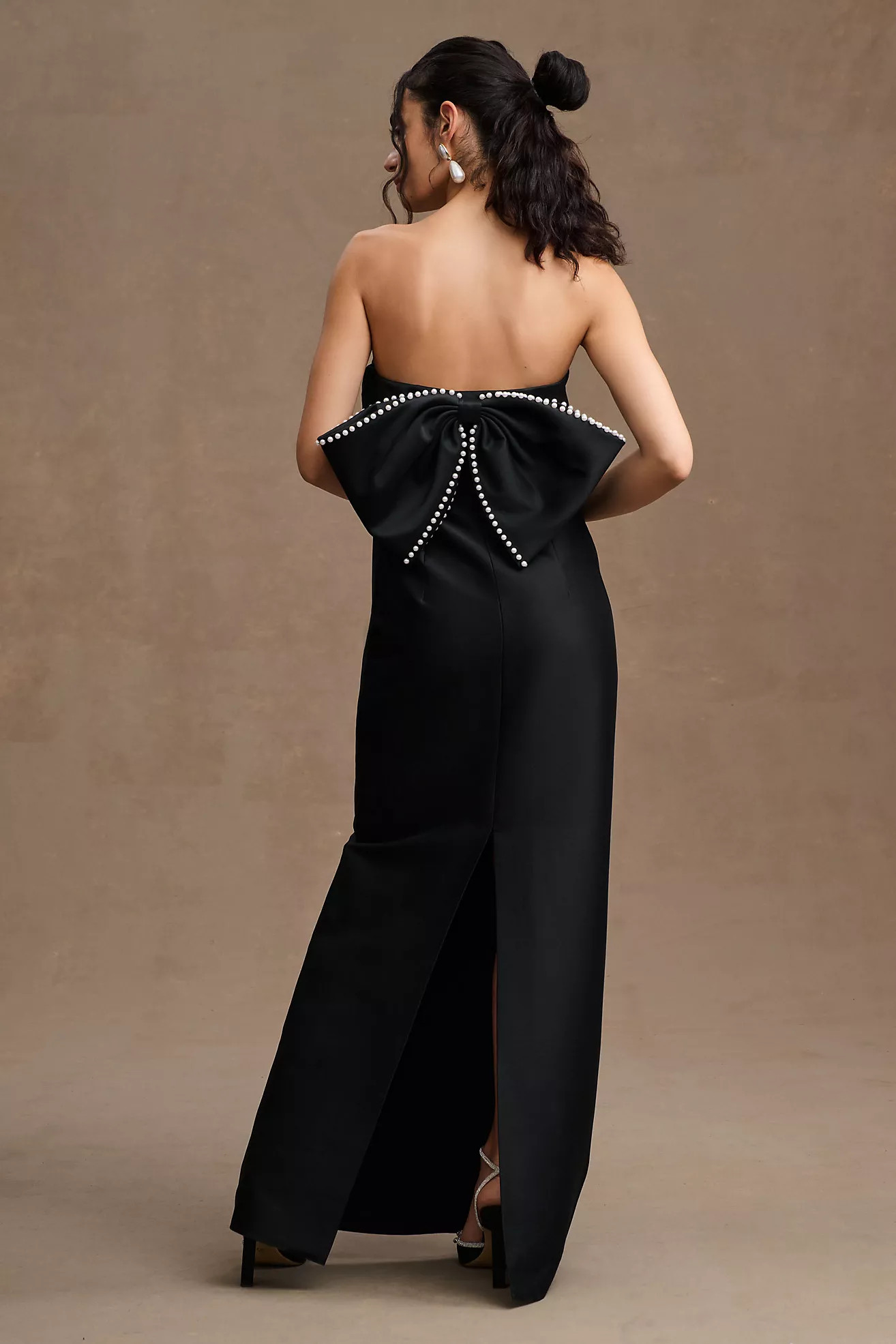 Sachin & Babi Keira Embellished Bow Strapless Gown | Anthropologie (US)