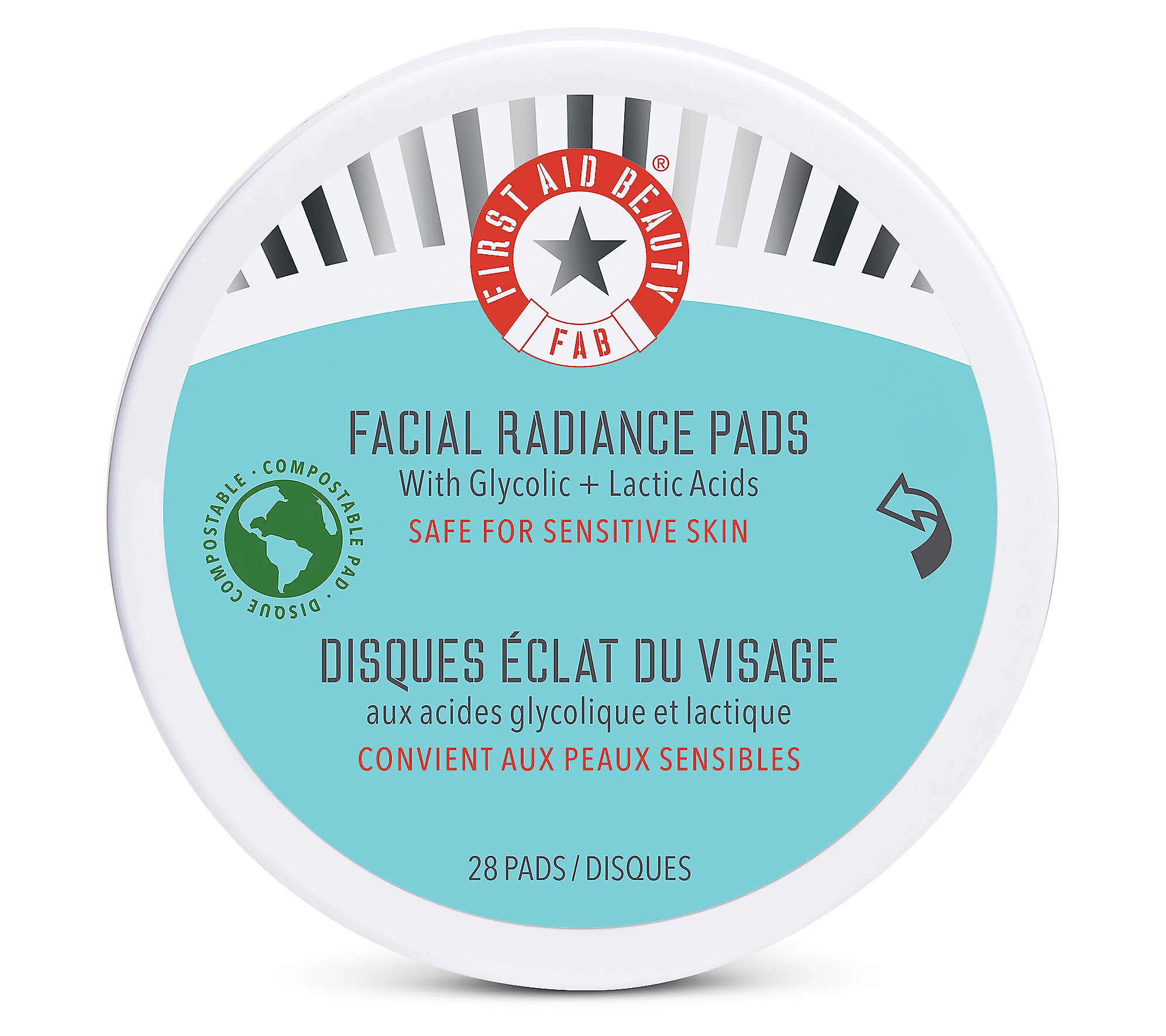 First Aid Beauty Facial Pads w/ Lactic & Glycol ic Acids & AHA | QVC