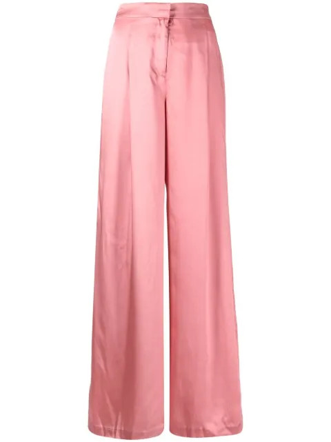 Michael Michael Kors Satin wide-leg Loose Trousers - Farfetch | Farfetch Global