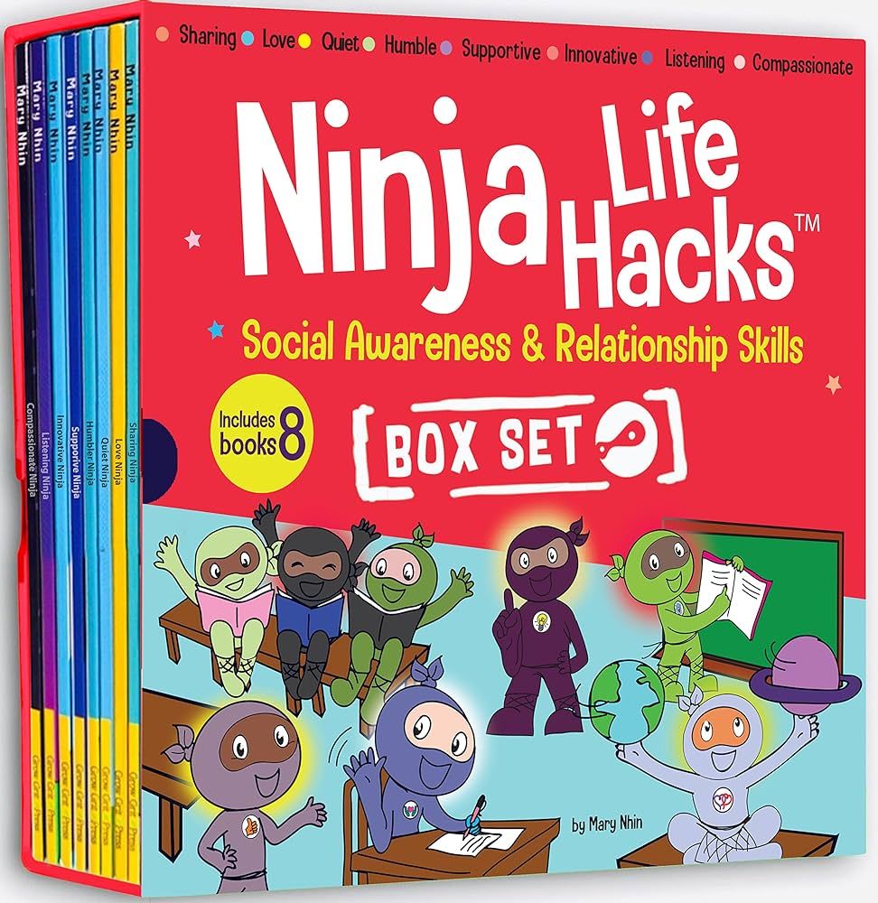 Ninja Life Hacks Social Awareness and Relationship Skills Box Set (Books 49-56: Sharing Ninja, Lo... | Amazon (US)