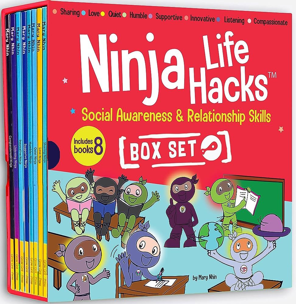 Ninja Life Hacks Social Awareness and Relationship Skills Box Set (Books 49-56: Sharing Ninja, L... | Amazon (US)