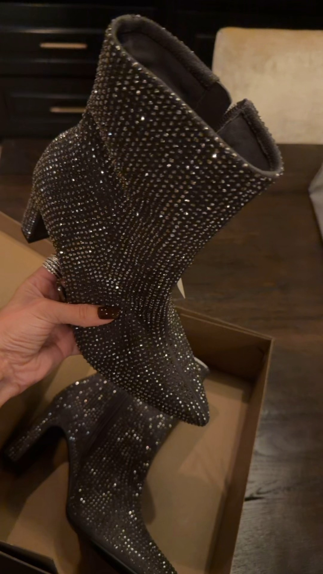 I can not believe I found these at Target! I love wearing sparkly boots with flares! It’s like jewelry for your clothing! Bonus they are lined with memory foam = comfort! ✨

#Sparkle #booties #shoes 

#LTKShoeCrush