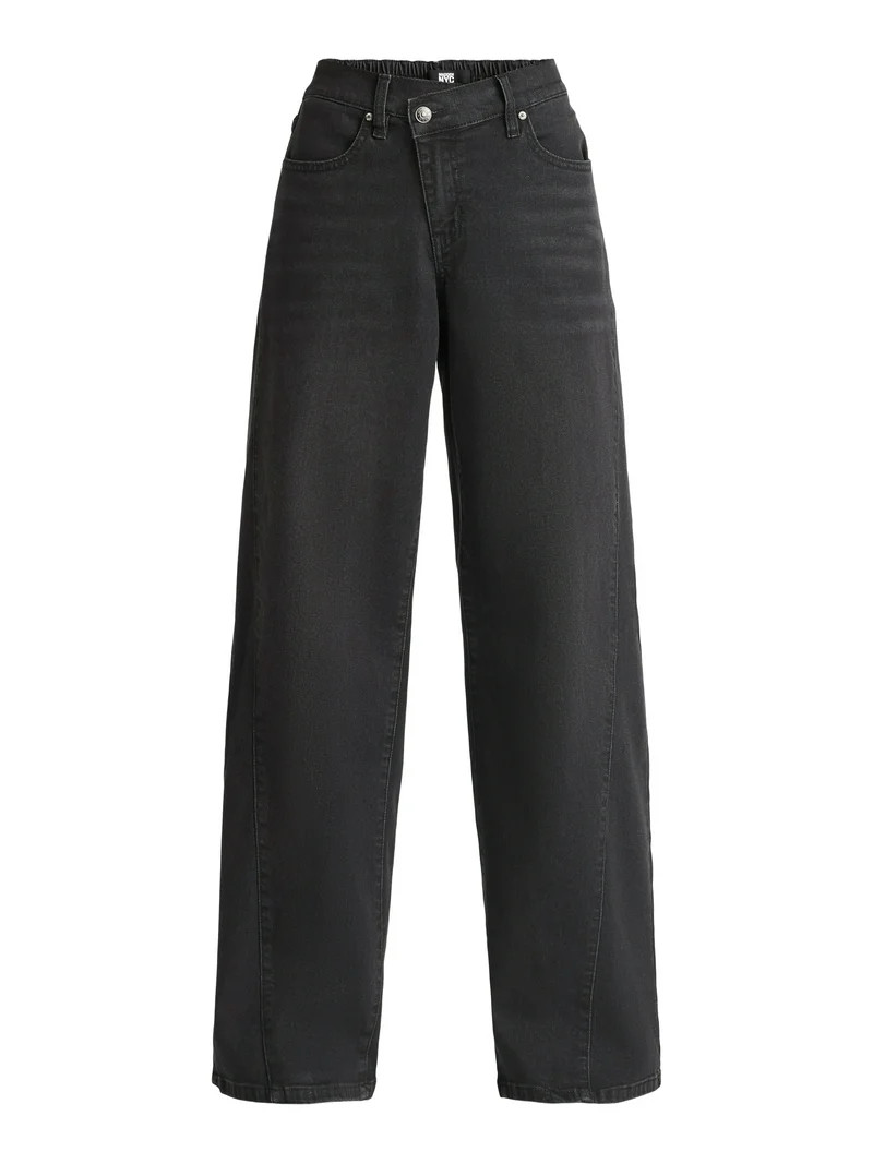 Madden NYC Women's Wide Leg Jeans, 32” Inseam, Sizes XXS-XXL | Walmart (US)