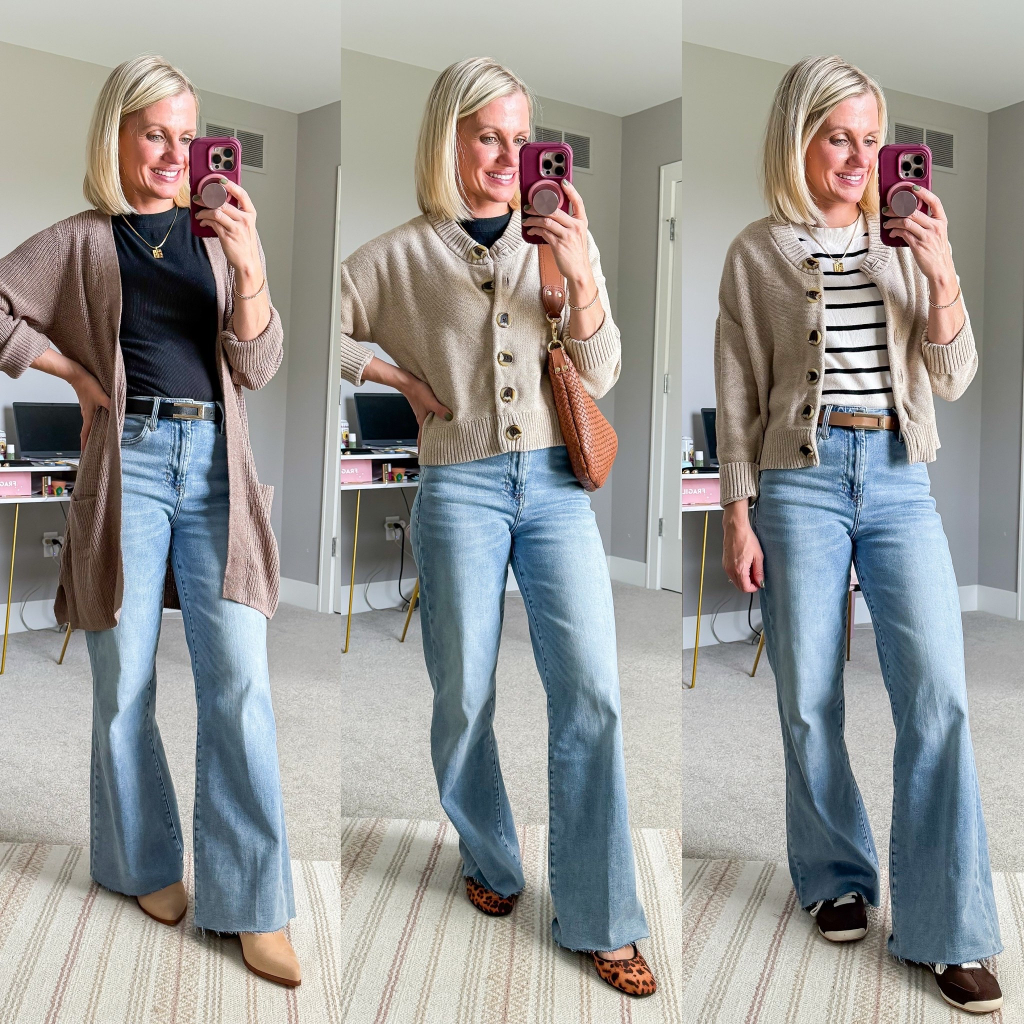 Casual fall outfit ideas with wide-leg jeans  

#LTKOver40 #LTKPetite #LTKStyleTip