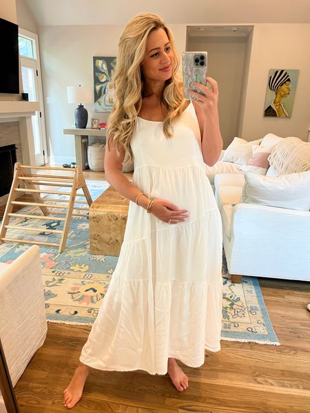 Bump or no bump, this summer staple should be in everyone’s closet! It comes in lots of colors but love that the white is lined and! Ordered up in size M to fit the growing belly! #pregnant #maternityclothes 

#LTKFind #LTKunder50 #LTKbump