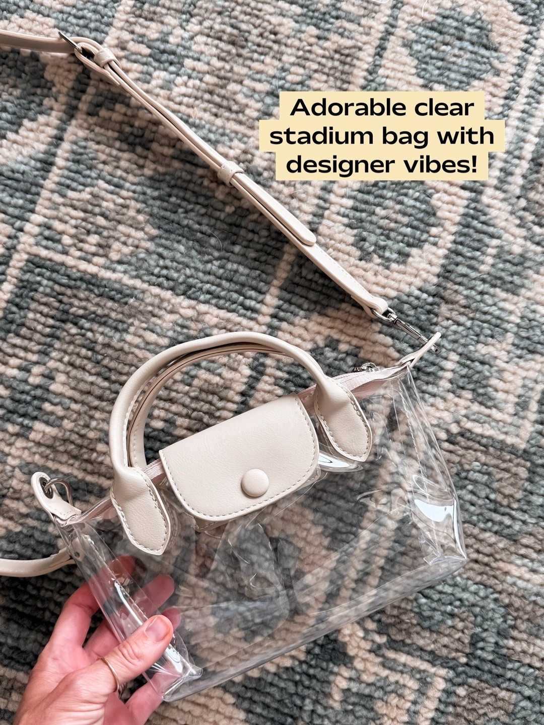 Found the most perfect clear stadium bag!

#LTKSeasonal #LTKdayinmylife #LTKgrwm