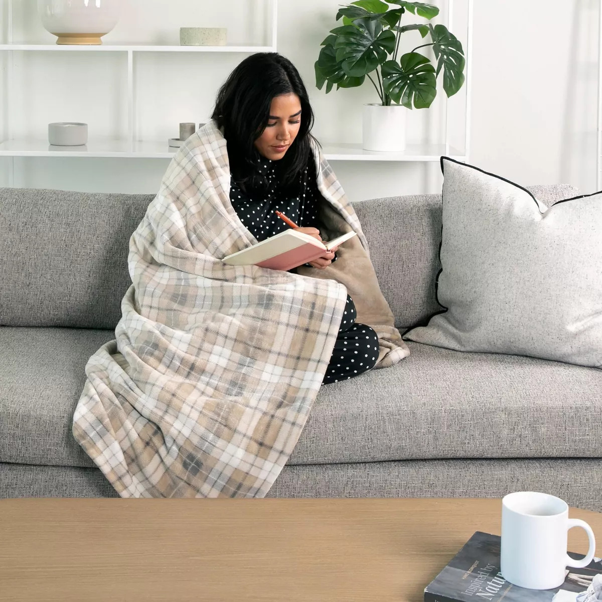 Brookstone Heated Cozy Throw | Target