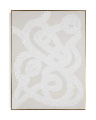 30x40 Tonal Plaster Loops Wall Art | TJ Maxx