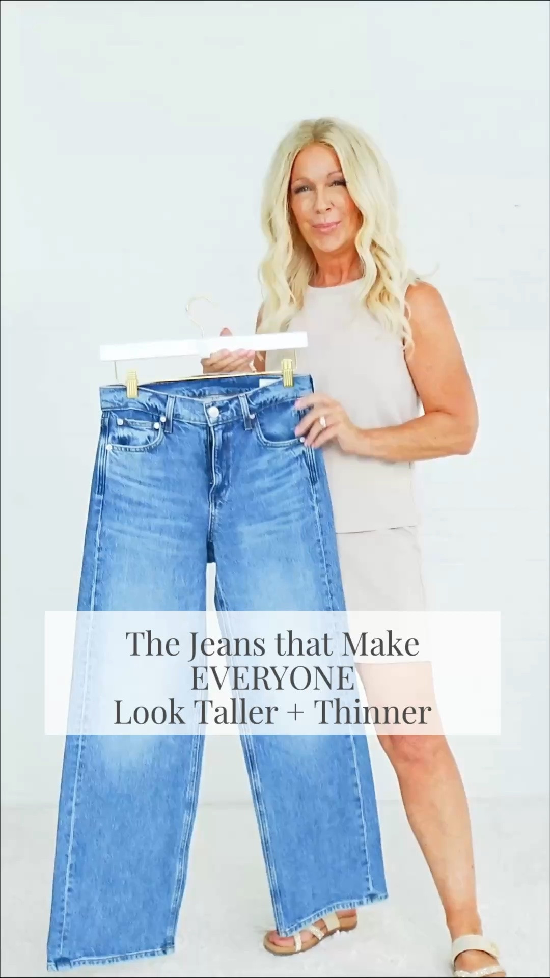 The I’m 5’0”, 52 years old…and these jeans make my legs look MILES longer. 👖✨

If you’re looking for flattering jeans for women over 50, THESE are worth a look. 😍

The fit is incredible. 🙌

They visually lengthen the legs. 🦵✨

They create a taller, slimmer silhouette. 💫

And the wash is absolutely PERFECT for Fall 2026. 🍂🤎

Wear them with this no-tuck a-line top now. ☀️

Add a this neutral linen jacket (denim jacket alternative) as we move into September. 🧥

Then pair them with sweaters, jackets and boots when the temperatures drop. 🍁👢

These are the kind of jeans you can build your entire fall wardrobe around. 👖🍂

And when you find jeans that make you look taller AND slimmer?

You grab them. 🙌👖

🇺🇸 JEANS ARE MADE IN USA! that make

#LTKSeasonal #LTKOver40 #LTKPetite