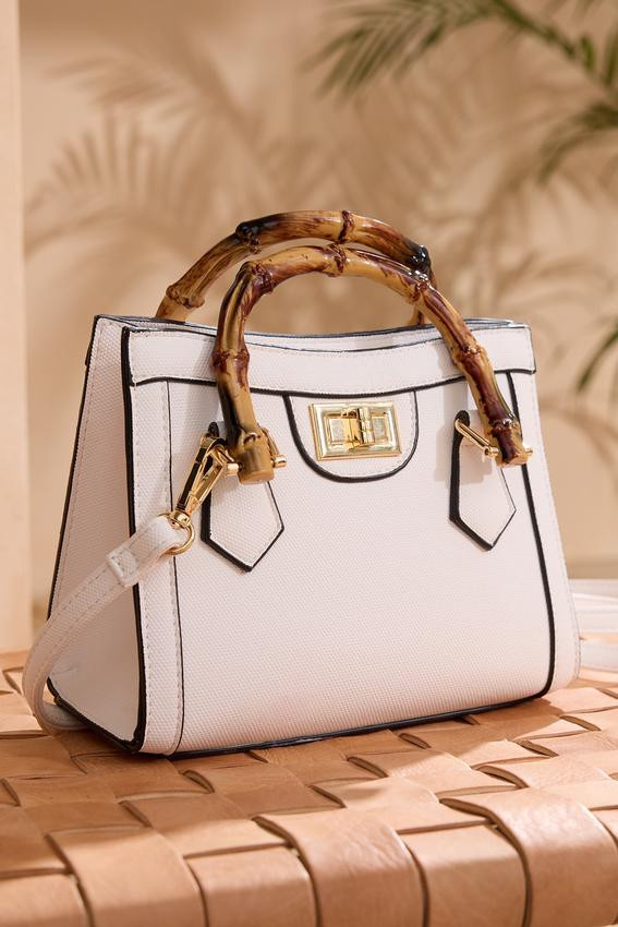 Bamboo Handle Mini Crossbody | Cato Fashions