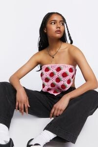 Strawberry Crochet Crop Top | Forever 21 (US)