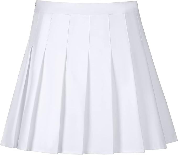 TAMIFLY Girls Uniform Women's Sport Tennis Skirts Elastic High Waisted Athletic Golf Skirts with ... | Amazon (US)