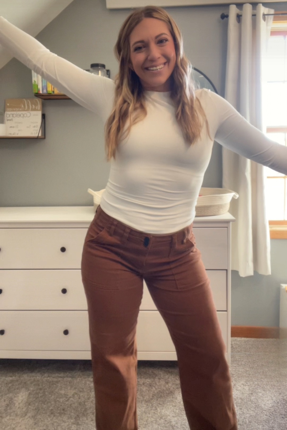 Top- Size Large. Bottoms- Size Large (could have sized down) Very stretchy!! 

#LTKSeasonal #LTKStyleTip #LTKHome