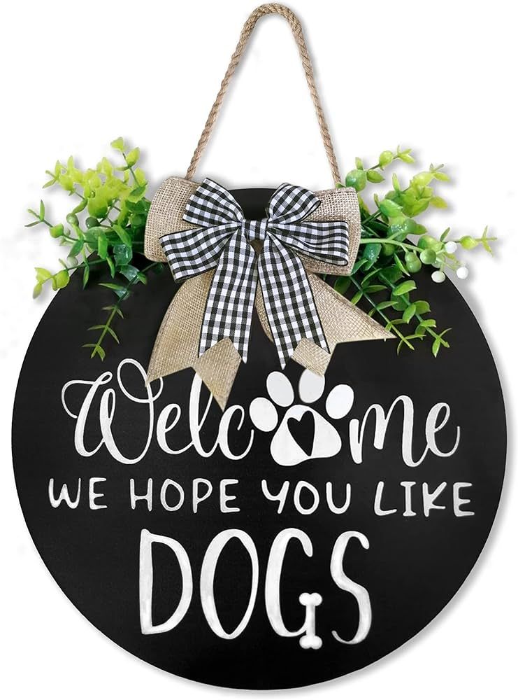 Dog Mom Gifts - Dog Mom Gifts for Mothers Day, Welcome Wreath For Front Door Decor-Dog Lovers Gif... | Amazon (US)