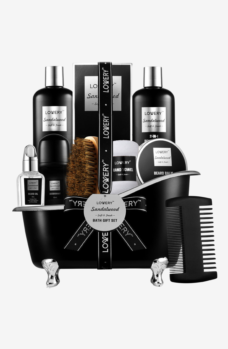 Deluxe Sandalwood Self Care Grooming Beard Kit | Nordstrom