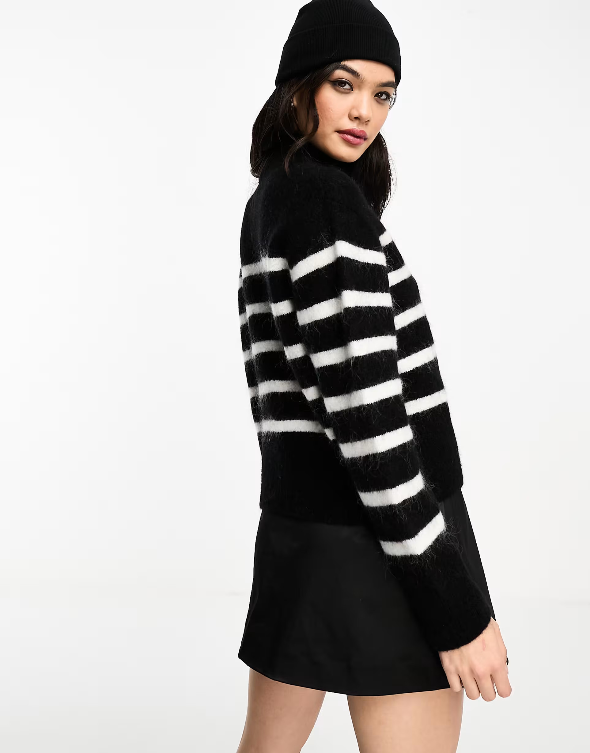 › & Other Stories wool and merino sweater in black and white stripe | ASOS (Global)