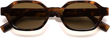 SOJOS Retro Polarized Hexagon Sunglasses for Women Men, UV400 Trendy Rectangle 70s 80s 90s Shades... | Amazon (US)