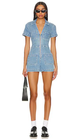 Ranch Romper in French Blue | Revolve Clothing (Global)