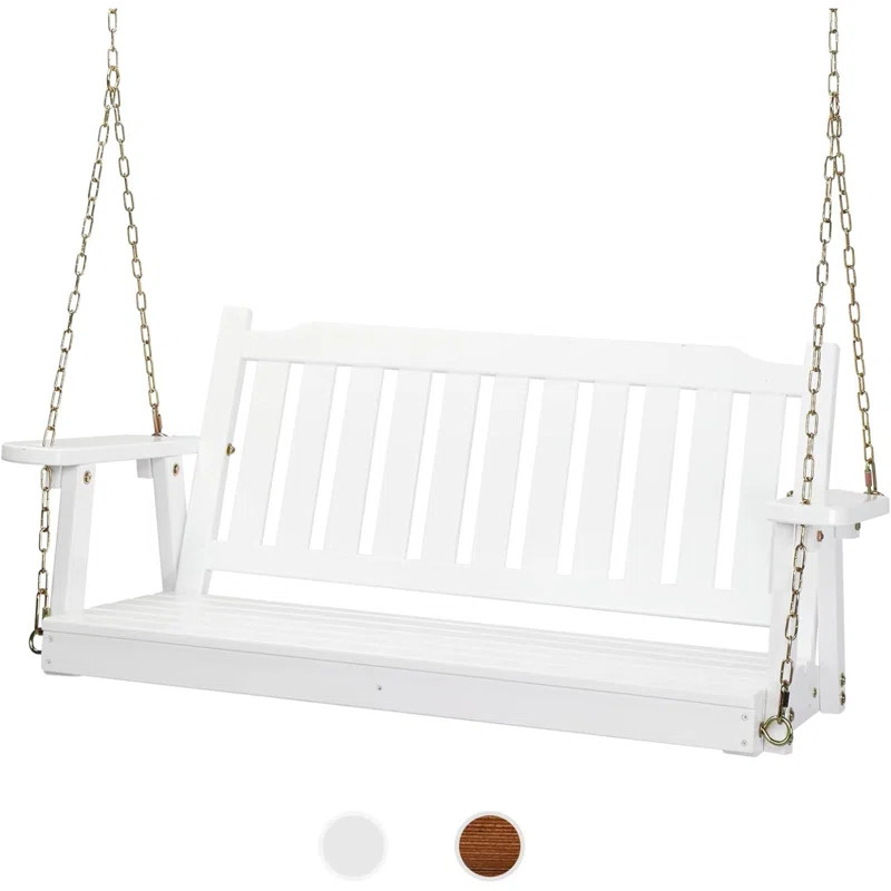 Solid Wood Porch Swing | Wayfair North America