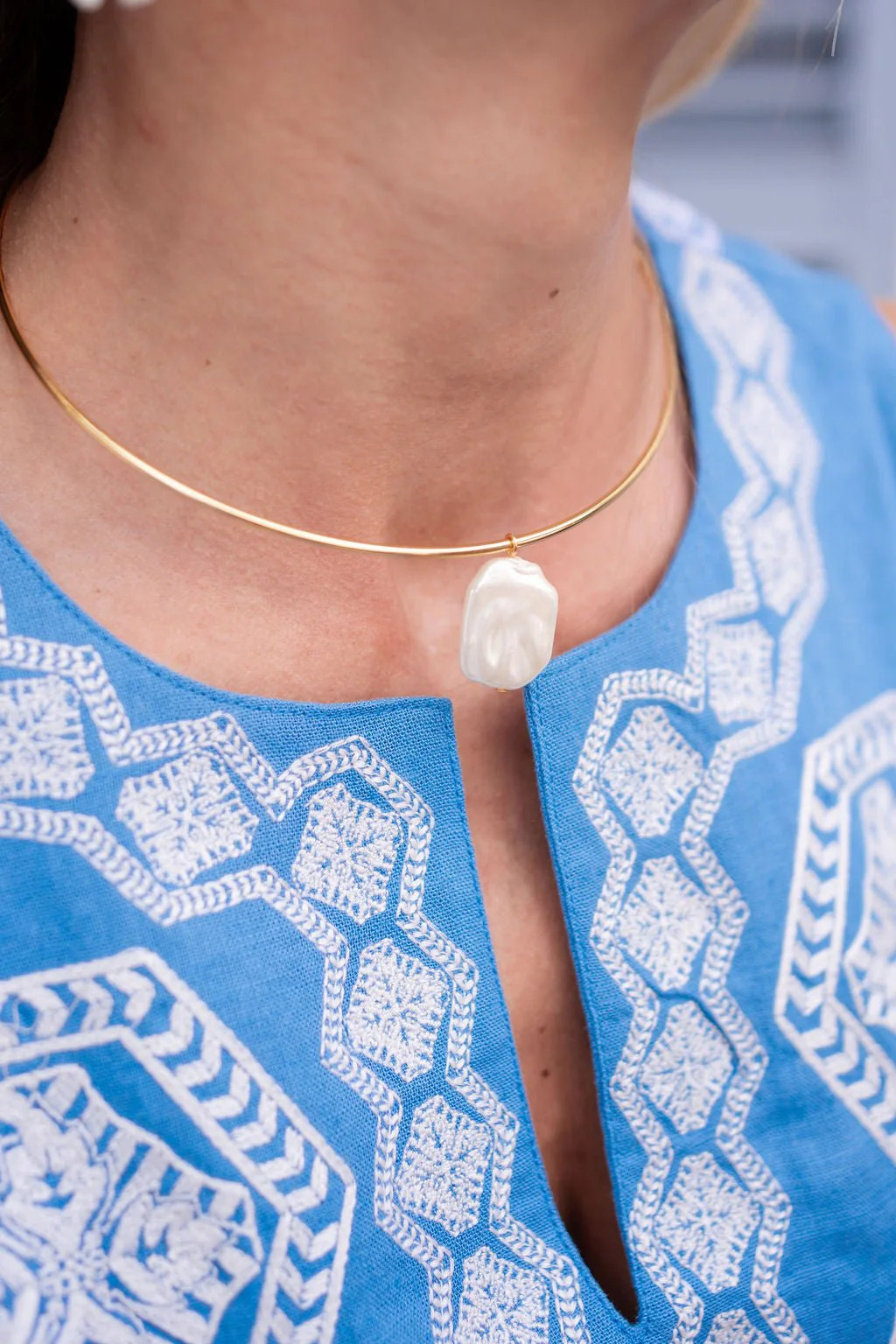 Hattie - Freshwater Pearl Necklace - 18k Gold Plated | Lisi Lerch Inc
