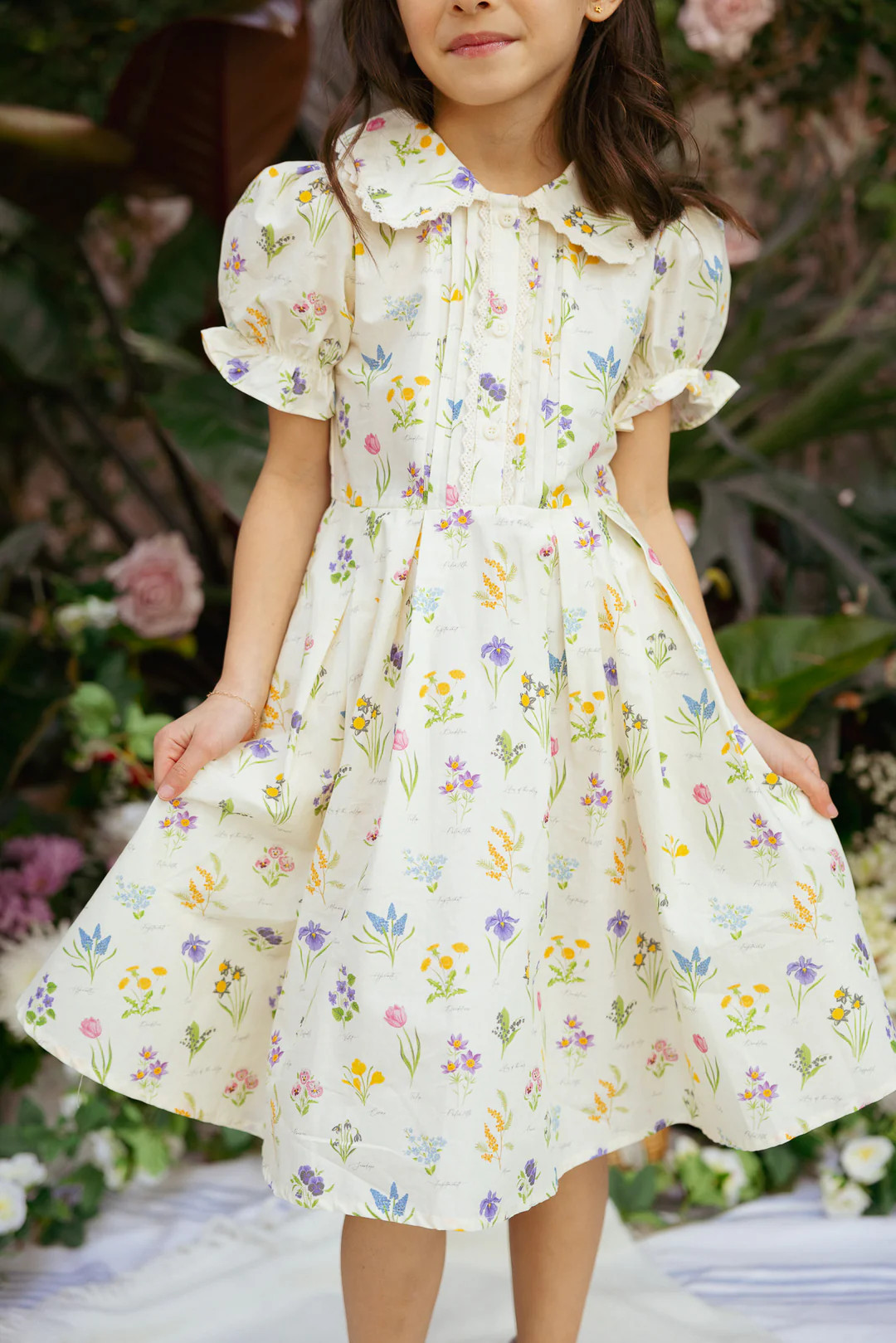 Mini Sophia Dress in Garden Flowers | Ivy City Co