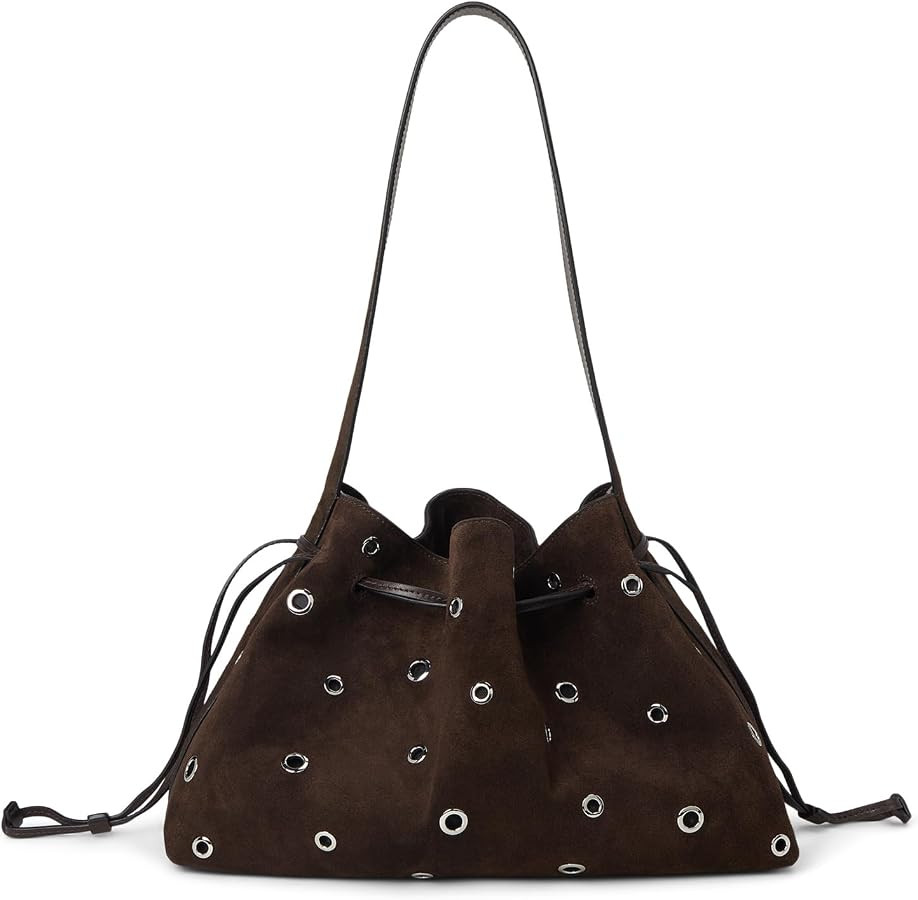 Madewell The Drawstring Shoulder Bag in Leather | Amazon (US)